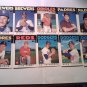 Ed Vandeberg,Franklin Stubbs,Steve Boros...10 Card Lot MLB Topps 1986 BaseBall Cards