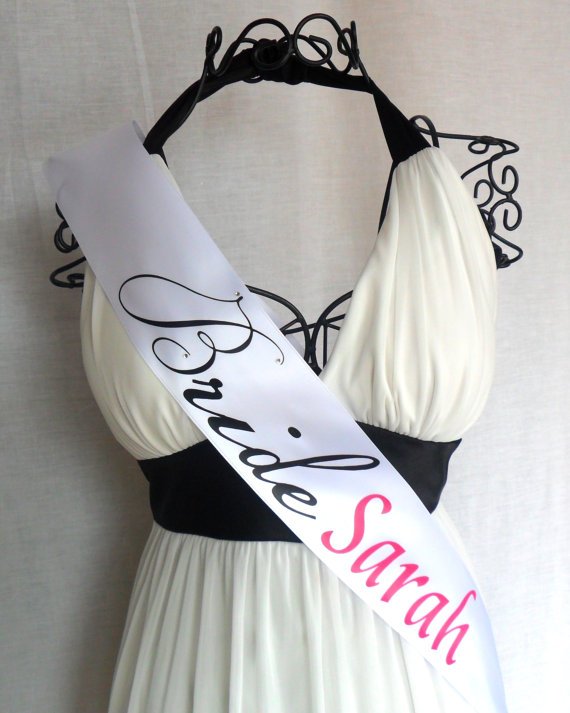 Custom and Personalized Bachelorette Bridal Sash