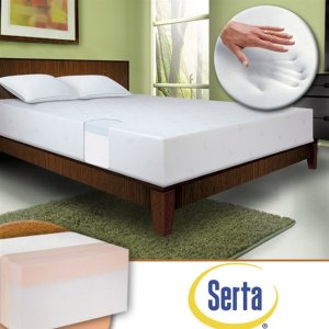Serta 8 inch Thick Memory Foam King Size Bed