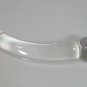 NEW Glass Massager-9" Curved Wand Dong Dildo, Double Ends, Clear Spiral G-019