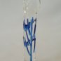 NEW Glass Massager-6 3/4" Curved Dildo Dong Anal Plug W/Base, Engraved Branch Shaft G-072
