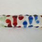 NEW Glass Massager-7 1/2" Straight Dildo Dong Anal Plug, Double Heads, Multiple Color Beads G-075