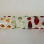 NEW Glass Massager-7 1/2" Straight Dildo Dong Anal Plug, Double Heads, Multiple Color Beads G-075