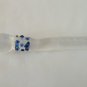 NEW Glass Massager-8 1/4" Curved Dildo Dong Anal Plug, Double Heads, Blue Beads G-078