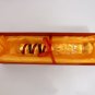 NEW Glass Massager-7 1/4" Straight Dildo Dong Anal Plug, Double Heads, Engraved Red Spiral G-083