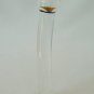 NEW Glass Massager-8 1/4" Curved Dildo Dong Anal Plug W/Base, Floral Head, Clear/Orange/GreenG-086