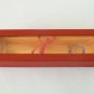 NEW Glass Massager-8 1/4" Curved Dildo Dong Anal Plug W/Base, Floral Head, Clear/Orange/GreenG-086