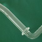 NEW Glass Massager-8 1/2" Curved Dildo Dong Anal Plug W/90° Bended Handle, Cane Shape, Clear G-088