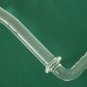 NEW Glass Massager-8 1/2" Curved Dildo Dong Anal Plug W/90° Bended Handle, Cane Shape, Clear G-088