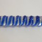NEW Glass Massager-8.5" Straight Dildo Dong Anal Plug, Blue Engraved Spiral, Double Heads G-044