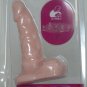 NEW 5 1/2" Erect Realistic Cock with Balls, Anal Butt Plug Dildo GFW-3078