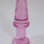 NEW Glass Massager-5" Straight Dildo Dong Anal Plug with Base, Pink  G-004