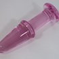 NEW Glass Massager-5" Straight Dildo Dong Anal Plug with Base, Pink G-004