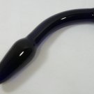 NEW Glass Massager- 7.5" Curve Dildo Dong Anal Plug, G-Spot, Dark Blue G-045