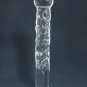 NEW Glass Massager-8" Straight Dildo Dong with Base, Clear Heart Engraved G-050