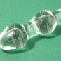 NEW Glass Massager-11 1/2" HUGE Curved Dong Dildo Wand, 4 Bumps Double Ends G-054