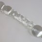 NEW Glass Massager-8" Curved G-Spot Wand Dildo Dong, Bead & Bumps, Clear G-060