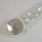 NEW Glass Massager-8" Curved G-Spot Wand Dildo Dong, Bead & Bumps, Clear G-060