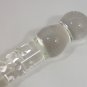 NEW Glass Massager-8" Curved G-Spot Wand Dildo Dong, Bead & Bumps, Clear G-060
