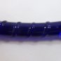 NEW Glass Massager-8" Curved Dildo Dong Anal Plug, Dark Blue Spiral G-063