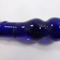 NEW Glass Massager-8" Curved Dildo Dong Anal Plug, Dark Blue Spiral G-063