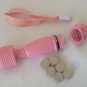 NEW 10 VIBRATING MODES PORTABLE XTREME MINI WAND MASSAGER GFF-1071 PINK