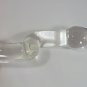 NEW GLASS MASSAGER-8 1/2" BEND SPINNING ANAL BUTT PLUG RED BEADS CORN SHAPED HEAD BEND SHAFT G-033