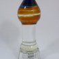 NEW GLASS MASSAGER 4 3/4" LED LIGHT ANAL BUTT PLUG AMBER BLUE HEAD 009