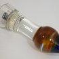 NEW GLASS MASSAGER 4 3/4" LED LIGHT ANAL BUTT PLUG AMBER BLUE HEAD 009