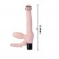 NEW MULTI-SPEED VIBRATING STRAPLESS DOUBLE PENETRATION STRAP-ON 8.5" DILDO 14084