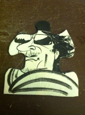 Handmade Man Puzzle Pendant
