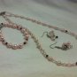 Necklace, Bracelet, and Earring set Pearls