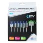 Component YPbPr AV HDTV RCA Stereo Cable for iPad 2 iPhone4 iPod Touch