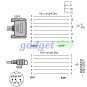 USB to RS422 SC-09 Cable for Mitsubishi PLC Melsec FX A SC09