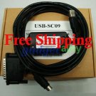 USB to RS422 SC-09 Cable for Mitsubishi PLC Melsec FX A SC09