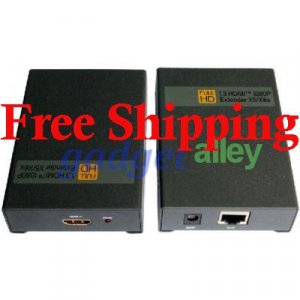 HDMI Over Single Ethernet Cable Extender 1080p CAT 5e/6 60m 180ft Point-to-Point