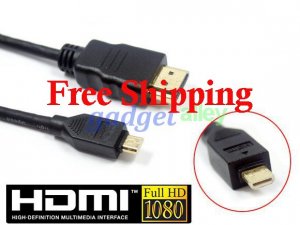 Micro HDMI to HDMI Cable for HTC EVO 4G Motorola Droid X XT800 4ft