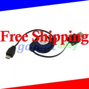 Retractable USB Data charge Cable for Samsung I9100 Galaxy S II Rogers LTE SGH-i727R Bell GT-I9100M