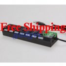 USB 2.0 High Speed 7-Port HUB with Independent Switch Power Adapter Included Blk for MAC OS