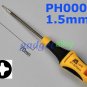 Deluxe Screwdriver Phillips PH000 1.5mm Cross for Sony Playstation Portable PSP 1000 2000 3000