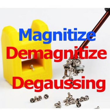 Magnetizer Demagnetizer Degaussing for Screwdriver Power Tool Driver Bit  (2 in a package)