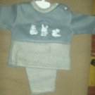 18 Months pants set Gray fleece