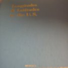 Longitudes and Latitudes in the U.S.