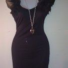 Puff sleve  Blouse/Mini Skirt