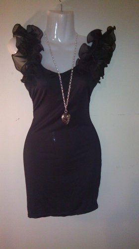 Puff sleve  Blouse/Mini Skirt