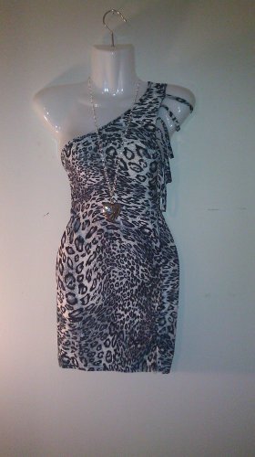 Leopard Top w/Slashed Shoulder