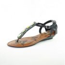 Rhinestone T-Strap Sandals