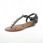 Rhinestone T-Strap Sandals