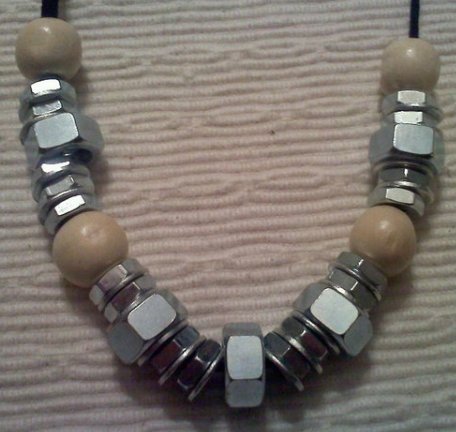 Hex Nut and Washer Necklace