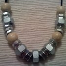 Hex Nut and Washer Necklace